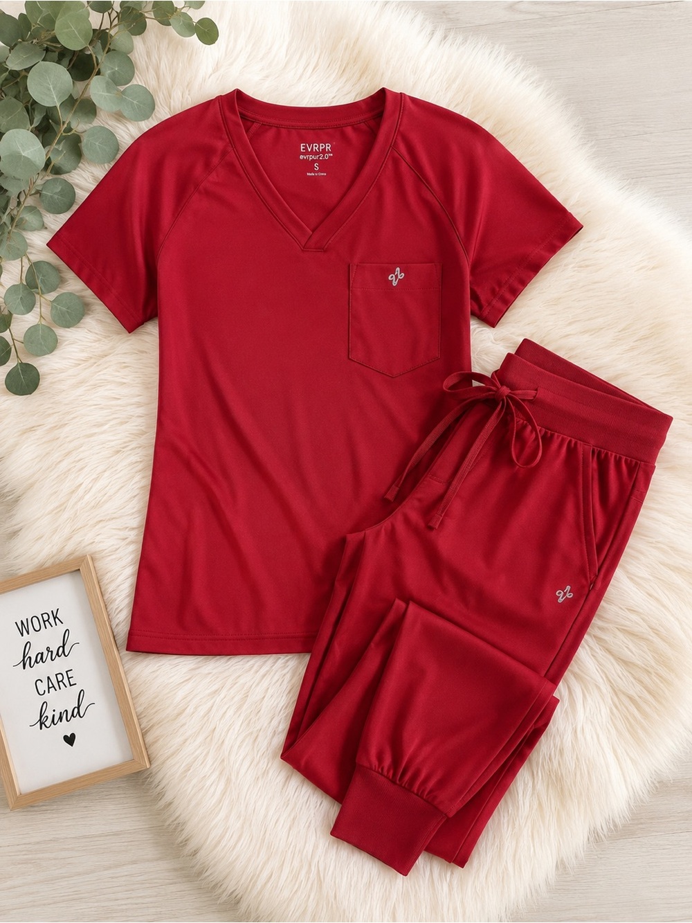 ❤️ Fit Scrubs Everpur 2.0 Performance Scrub Set – Red